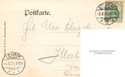 AK / Ansichtskarte  Stendal Partie im Buergerpark Stendal