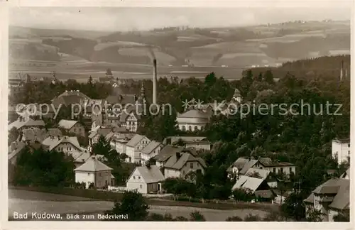 AK / Ansichtskarte  Bad_Kudowa_Kudowa-Zdroj_Niederschlesien_PL Blick zum Badeviertel 