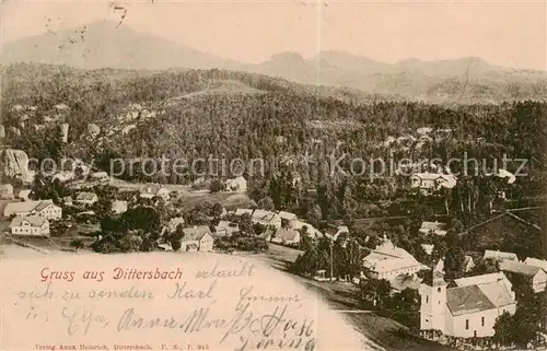 AK / Ansichtskarte  Dittersbach_Kamnitz_Jetrichovice_CZ Panorama 