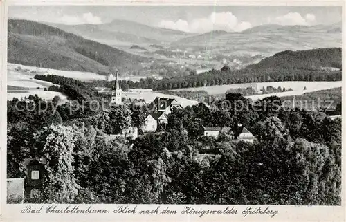 AK / Ansichtskarte  Bad_Charlottenbrunn_PL Blick nach dem Koenigswalder Spitzberg 