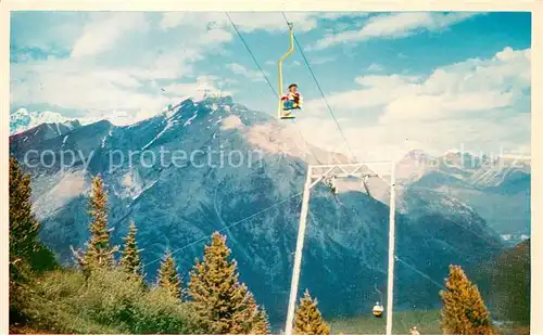 AK / Ansichtskarte 73822050 Canadian_Rockies Nr. 80 Banff Chair Lift Taylorchrome  Canadian Rockies