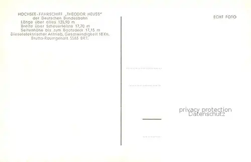 AK / Ansichtskarte  Dampfer_Oceanliner Hochsee Theodor Heuss  