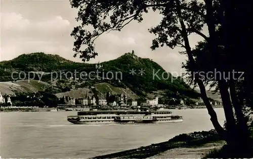 AK / Ansichtskarte  Dampfer_Seitenrad Koenigswinter am Rhein Drachenfels 