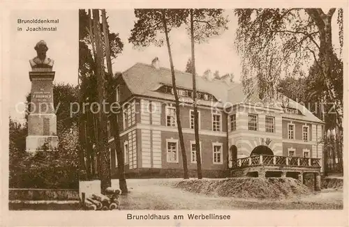 AK / Ansichtskarte 73822086 Werbellinsee-Altenhof_Schorfheide Brunolddenkmal in Joachimstal 