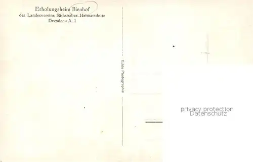 AK / Ansichtskarte  Bienhof_Bad_Gottleuba-Berggiesshuebel Erholungsheim des LV Saechsischer Heimatschutz Dresden 