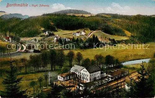 AK / Ansichtskarte 73822108 Barthmuehle_Poehl_Vogtland Panorama 