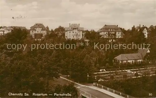 AK / Ansichtskarte  Chemnitz Rosarium Parkstrasse Chemnitz