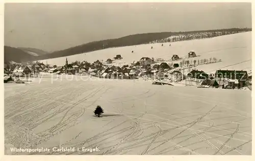 AK / Ansichtskarte  Carlsfeld_Erzgebirge Panorama Carlsfeld Erzgebirge