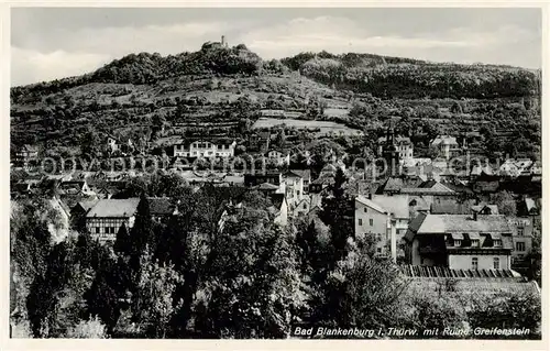 AK / Ansichtskarte 73822127 Bad_Blankenburg mit Ruine Greifenstein Bad_Blankenburg