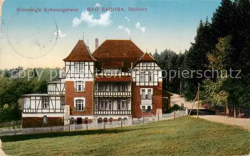 AK / Ansichtskarte  Bad_Sachsa_Harz Kronbergs Erholungsheim Bad_Sachsa_Harz