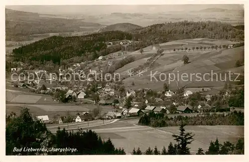 AK / Ansichtskarte  Bad_Liebenwerda Fliegeraufnahme mit Isergebirge Bad_Liebenwerda