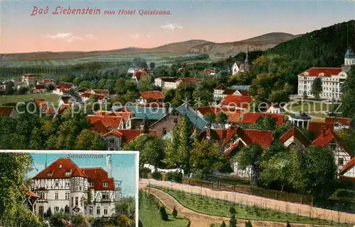 AK / Ansichtskarte 73822192 Bad_Liebenstein Blick vom Hotel Quisisana Sanatorium Bad_Liebenstein