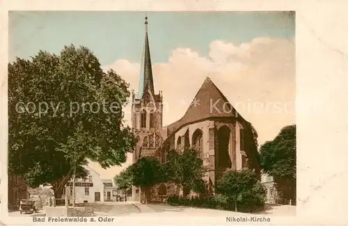 AK / Ansichtskarte  Bad_Freienwalde Nikolai Kirche Bad_Freienwalde