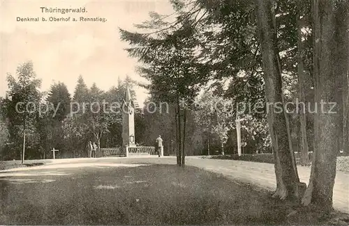 AK / Ansichtskarte  Oberhof__Thueringen Denkmal im Thueringerwald 