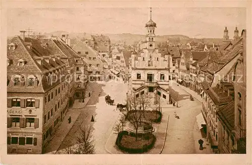 AK / Ansichtskarte  Kempten_Allgaeu Rathausplatz Kempten Allgaeu