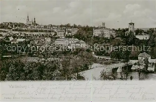 AK / Ansichtskarte  Waldenburg_Sachsen Panorama Waldenburg Sachsen