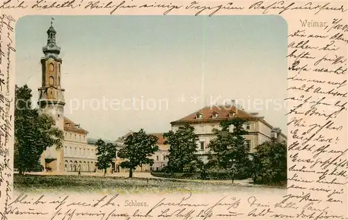 AK / Ansichtskarte  Weimar__Thueringen Schloss 