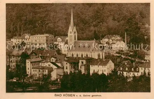 AK / Ansichtskarte 73822335 Bad_Koesen Blick von der Saline Kirche Bad_Koesen