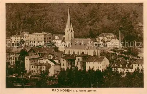 AK / Ansichtskarte  Bad_Koesen Blick von der Saline Kirche Bad_Koesen