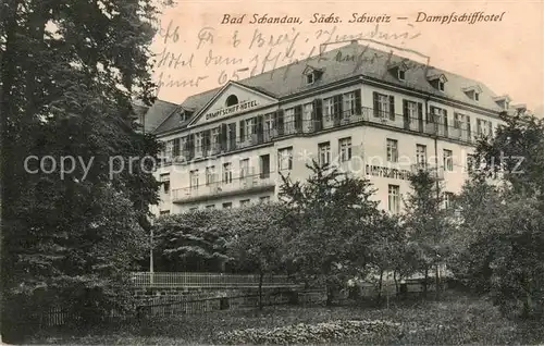 AK / Ansichtskarte 73822336 Bad_Schandau Dampfschiffhotel Bad_Schandau