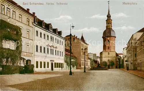 AK / Ansichtskarte 73822341 Bad_Schandau Marktplatz Bad_Schandau