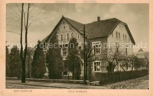 AK / Ansichtskarte  Bad_Kudowa_Kudowa-Zdroj_Niederschlesien_PL Haus Barbara 