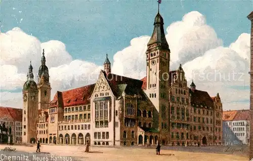 AK / Ansichtskarte  Chemnitz Neues Rathaus Chemnitz