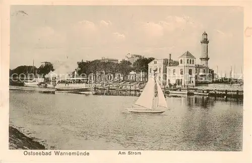 AK / Ansichtskarte  Warnemuende_Ostseebad Am Strom Warnemuende_Ostseebad