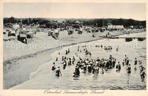 AK / Ansichtskarte  Timmendorfer_Strand Strandpartie Timmendorfer_Strand