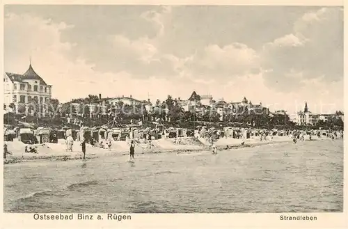 AK / Ansichtskarte  Binz_Ruegen Strandpartie Binz_Ruegen