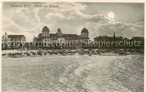 AK / Ansichtskarte  Binz_Ruegen Hotels am Strande Binz_Ruegen