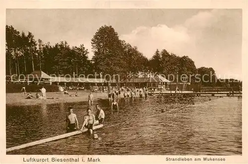 AK / Ansichtskarte  Biesenthal_-Bernau_Brandenburg Strandleben am Wukensee 