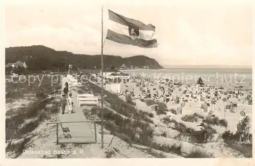 AK / Ansichtskarte  Baabe_Ostseebad_Ruegen Strandpartie Baabe_Ostseebad_Ruegen