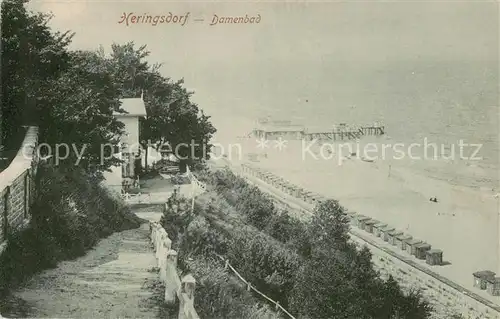 AK / Ansichtskarte  Heringsdorf__Ostseebad_Usedom Damenbad 