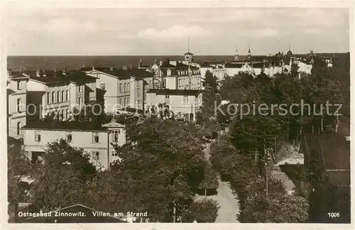 AK / Ansichtskarte  Zinnowitz_Ostseebad Villen am Strand Zinnowitz_Ostseebad