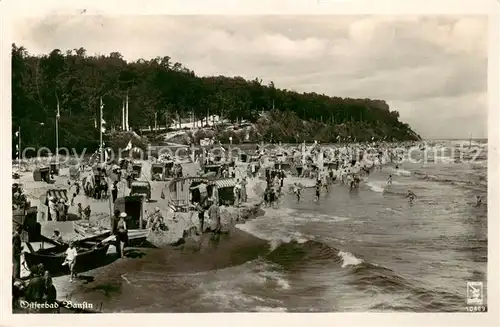 AK / Ansichtskarte  Bansin_Ostseebad Strandpartie Bansin_Ostseebad