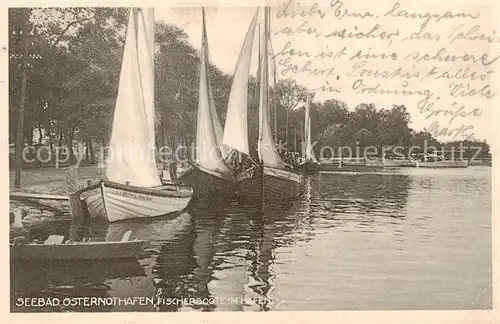 AK / Ansichtskarte 73822468 Osternothafen_Swinemuende Fischerboote im Hafen Osternothafen_Swinemuende