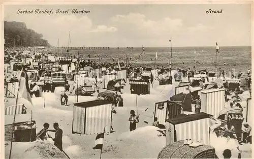 AK / Ansichtskarte  Neuhof_Usedom Strandpartie Neuhof Usedom