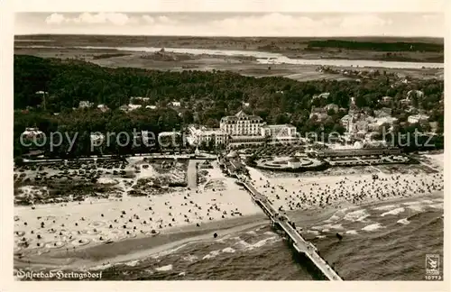 AK / Ansichtskarte  Heringsdorf__Ostseebad_Usedom Fliegeraufnahme 