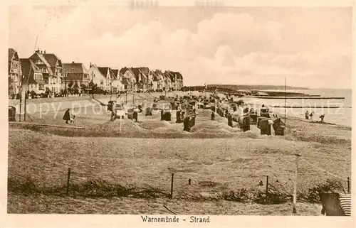 AK / Ansichtskarte  Warnemuende_Ostseebad Strandpartie Warnemuende_Ostseebad