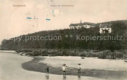 AK / Ansichtskarte 73822479 Geesthacht_Elbe Strand und Edmundsthal Geesthacht_Elbe