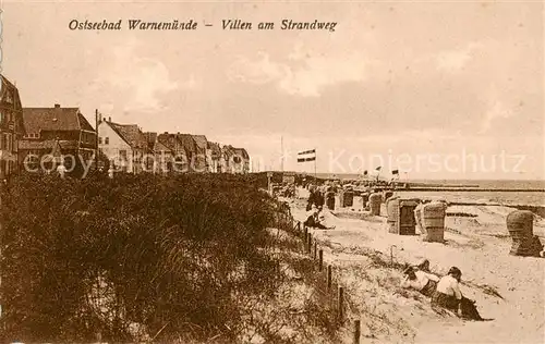 AK / Ansichtskarte  Warnemuende_Ostseebad Villen am Strandweg Warnemuende_Ostseebad