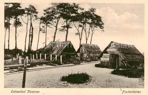 AK / Ansichtskarte  Koserow_Ostseebad_Usedom Fischerhuetten Koserow_Ostseebad_Usedom