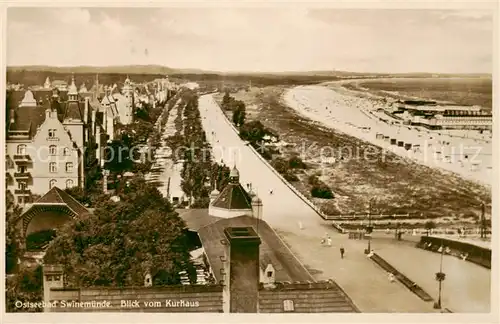 AK / Ansichtskarte  Swinemuende_Swinoujscie Blick vom Kurhaus Swinemuende Swinoujscie