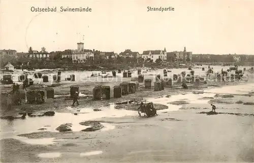 AK / Ansichtskarte 73822488 Swinemuende_Swinoujscie Strandpartie Swinemuende Swinoujscie