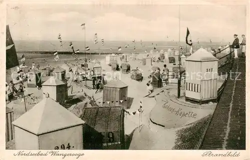 AK / Ansichtskarte  Wangerooge_Nordseebad Strandbild Wangerooge_Nordseebad