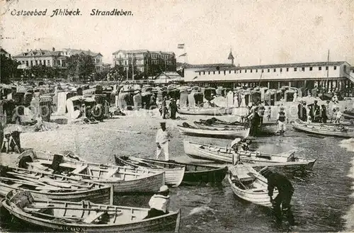 AK / Ansichtskarte  Ahlbeck_Ostseebad Strandleben Ahlbeck_Ostseebad