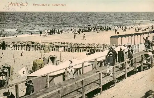 AK / Ansichtskarte  Westerland_Sylt Familienbad und Wandelbahn Westerland_Sylt