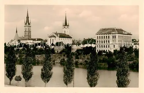 AK / Ansichtskarte 73822533 Tschaslau_Caslav_CZ Teilansicht mit Kirchen 