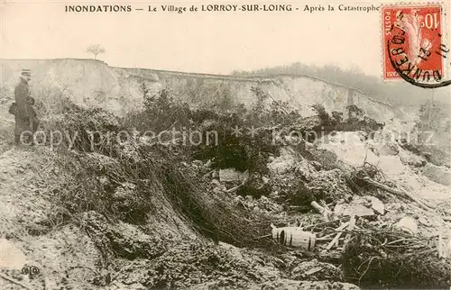 AK / Ansichtskarte Lorroy sur Loing_77_Seine et Marne Apres la Catastrophe 